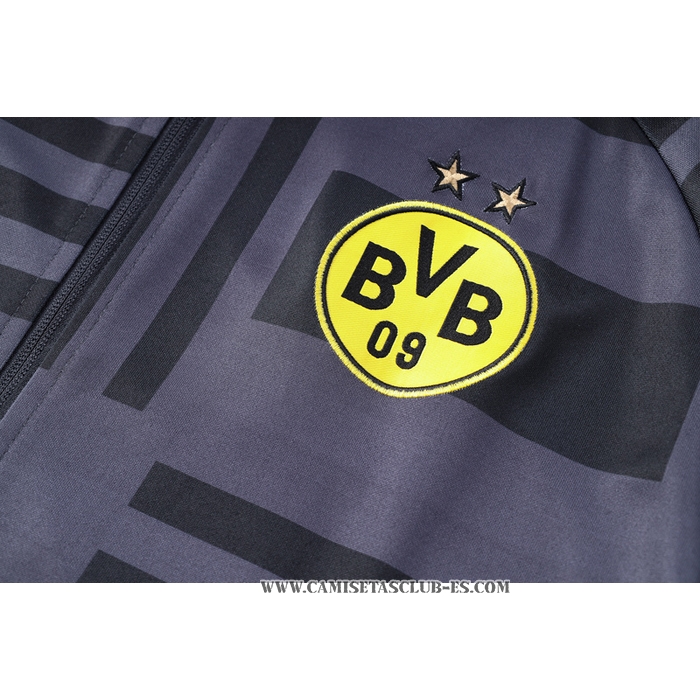 Chaqueta del Borussia Dortmund 22-23 Negro y Gris